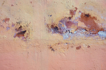 Old pink concrete texture with grunge for abstract background