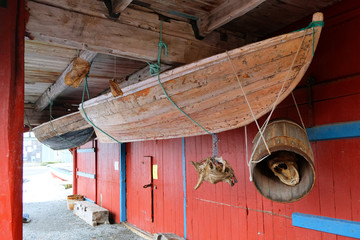 Traditional fishermen cabins in Lofoten Archipelago, Norway, Europe