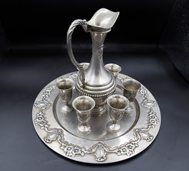 traditional turkish sherbet suit from silver