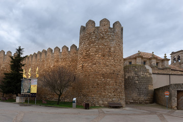 Fototapeta na wymiar Urueña walled village in Valladolid province, spain