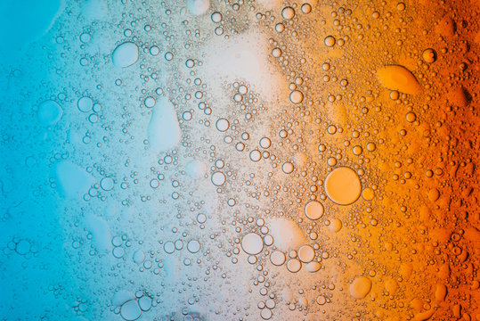 Colourful Background With Bubbles And Liquid