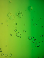 Colourful background with bubbles and liquid