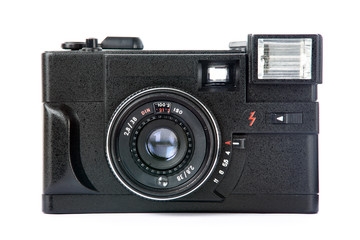 Camera retro isolated white