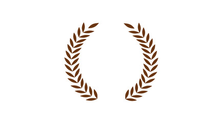 Obraz premium New wheat icon,white background wheat icon,wreath icon