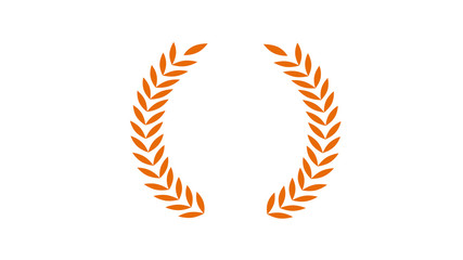 Amazing wheat icon on white background,Top golden wheat icon