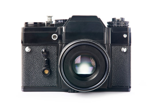 SLR camera retro isolated