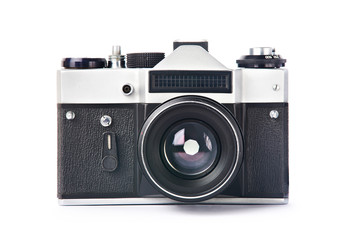 SLR camera retro isolated