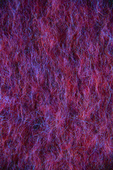 Fluffy red wool background