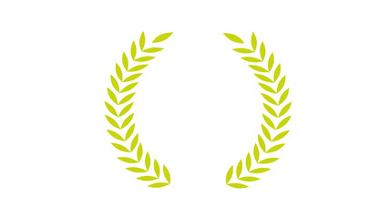 New wheat icon on white background,Yellow wheat icon