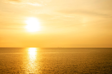 Dramatic sunset   in Thailand