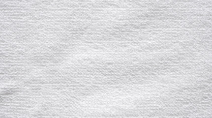 Closeup white cotton towel texture abstract background