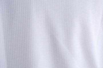 White sports clothing fabric football shirt jersey texture abstract background