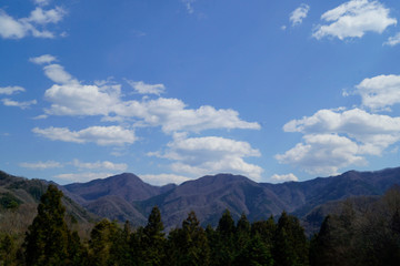Obraz premium clouds over the mountains
