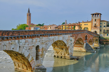 Roman bridge in Verona