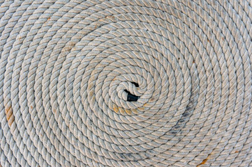 Ship mooring ropes