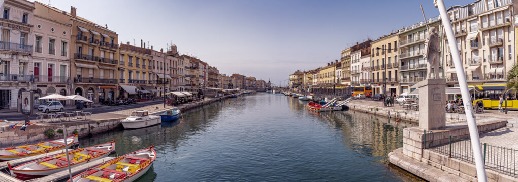 Panorama of S&egrave;te, beautiful city in the south of France