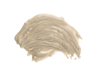 Sandy beach textured pile isolated on white background