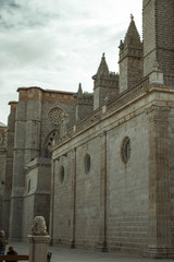 Fototapeta na wymiar Old Avila´s cathedral , Spain