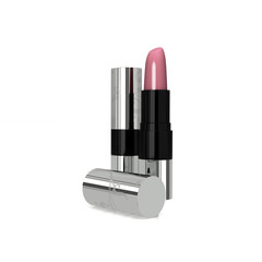 pink lipstick isolated on white