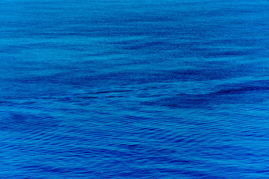 Blue ocean shot long exposure as a backdrop or background