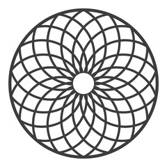 Flower of life vector design illustration