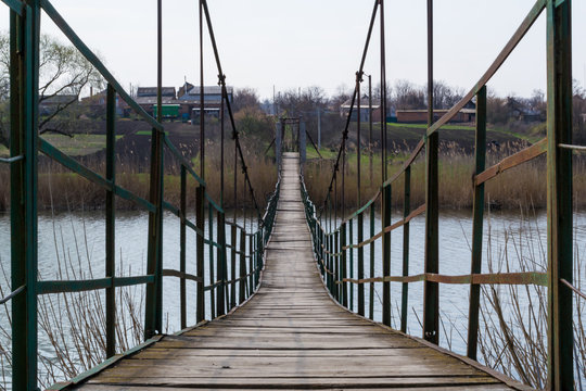 Suspension Bridge Over Water