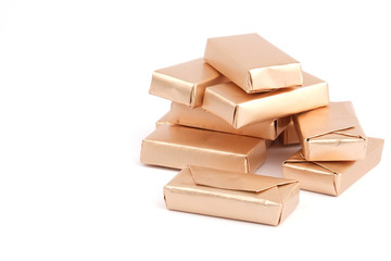 Chocolate, chocolates on a white background