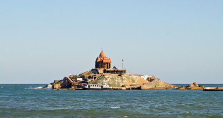 Vivekananda Rock Memorial, Kanyakumari, 10 March 2020. Build on the small island in Laccadive Sea