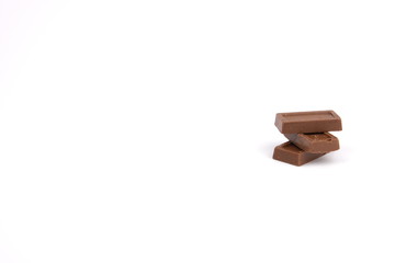 Chocolate, chocolates on a white background