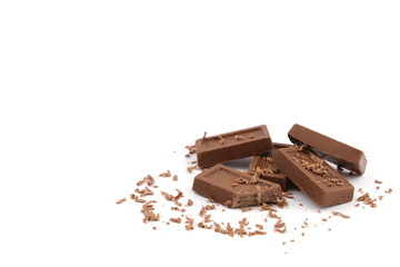 Chocolate, chocolates on a white background