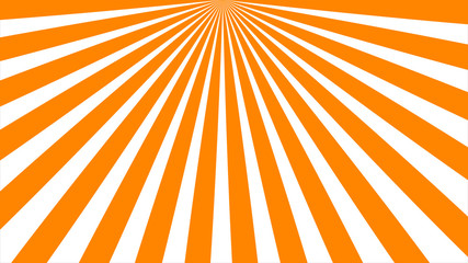 Sunburst, radiating, sun light, circuses, stripe background design. Royalty high-quality best stock image of cartoon sunburst pattern orange, white background. Stripes sunburst in retro pop art style