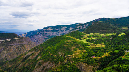 Fototapeta na wymiar Top view of the mountains