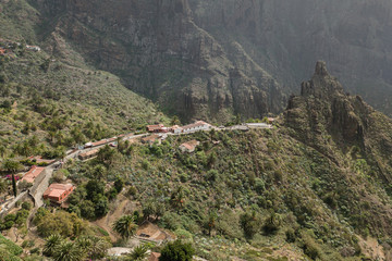 Aerial View of Mask village in Tenerife
