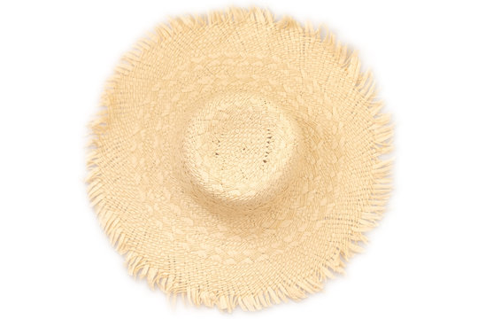 sun hat on white background