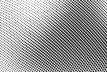 Abstract halftone wave background. Monochrome grunge pattern. Vector art texture. Template for printing on business cards, posters, wrapping paper