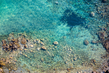 Aerial summer beach photo and sea 