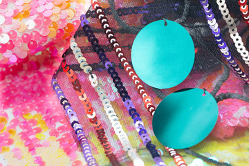 some sequins detail on the fabric