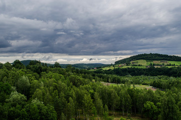 Fototapeta na wymiar Wzgórza Bieszczady 