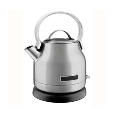 stainless kettle isolated on white