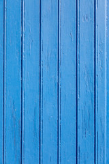 Fototapeta na wymiar Porte en bois peinte en bleu
