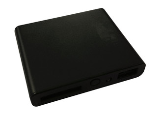 black leather notebook