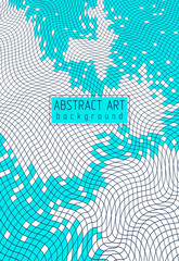 Abstract vector background of great geometric 3d mosaic art, artistic illustration as a template for your layout with copy space for title and text. Usable for brochure, magazine, ad, banner, poster.