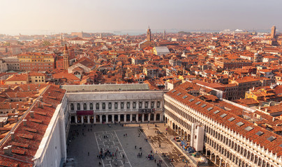 Obraz premium Venice,Italy. Aerial view from San Marco Campanile.