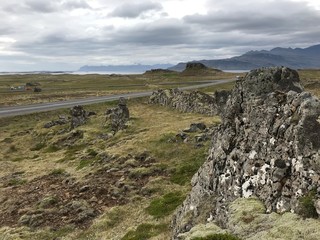 paysages sur la côte islandaise vers Hofn