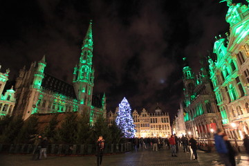 view of Christmas Brussels, Belgium