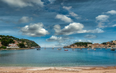 Fototapeta na wymiar Soller in Mallorca island, Spain.