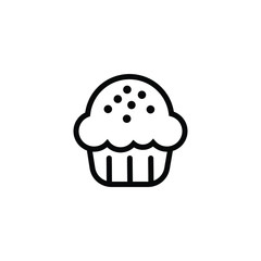 Cake line icon vector simple design