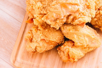 fried chicken southern style with potato and drink menu