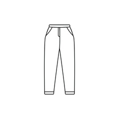 trousers icon vector simple design