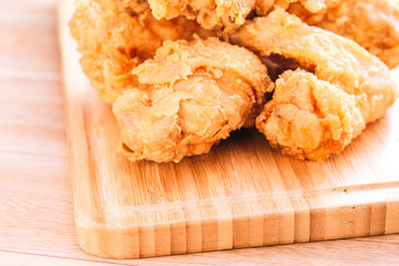 fried chicken southern style with potato and drink menu
